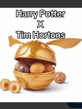 NEW Sealed Tim Hortons X Harry Potter Golden Snitch Timbit  Ltd Edition 2026